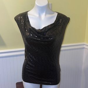Michael Michael Kors NWT ladies sequined sleeveless top. Size small.